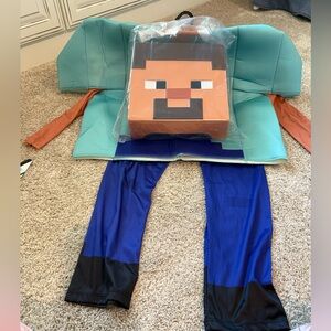 Minecraft Steve Costume (L) with Diamond Sword